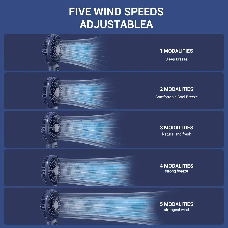 Rechargeable Mini Turbo Fan