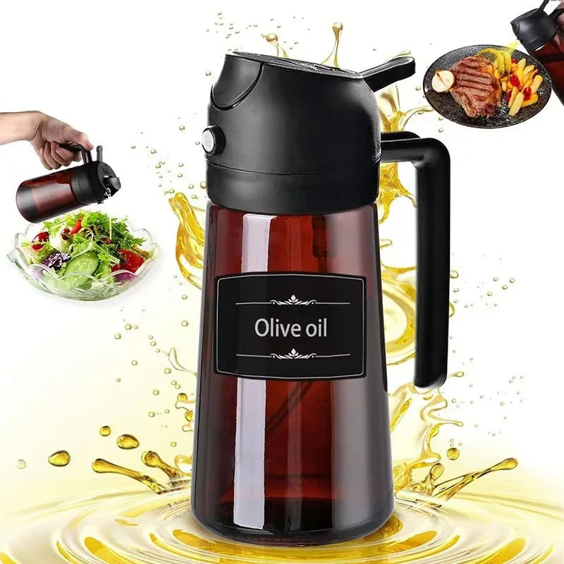 2-in-1 Glass Oil Sprayer & Dispenser