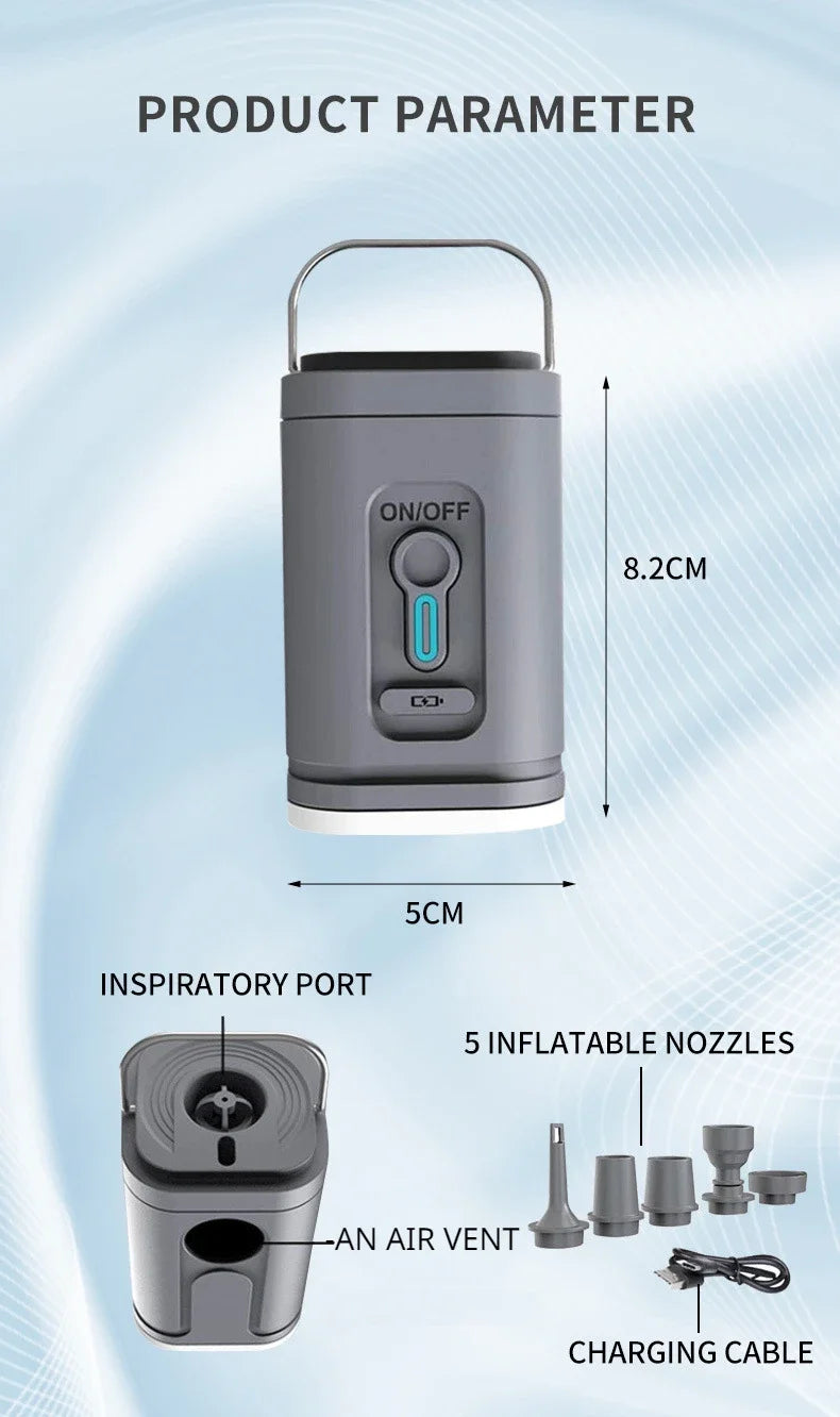 3-in-1 Mini Rechargeable Air Pump