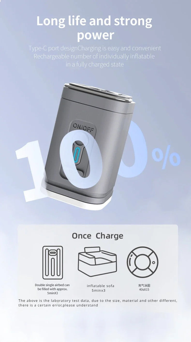 3-in-1 Mini Rechargeable Air Pump