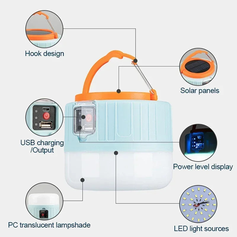 Rechargeable 60W Camping Lantern & Emergency Light