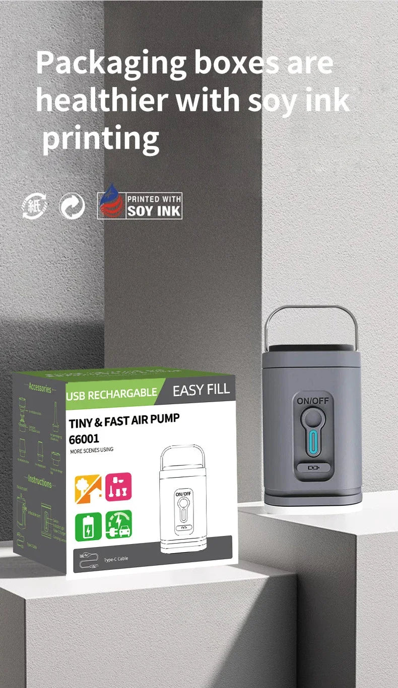 3-in-1 Mini Rechargeable Air Pump