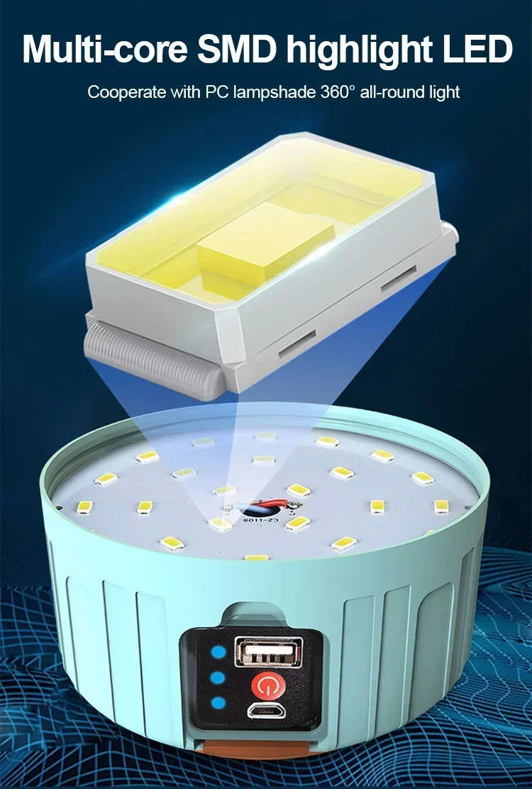 Rechargeable 60W Camping Lantern & Emergency Light