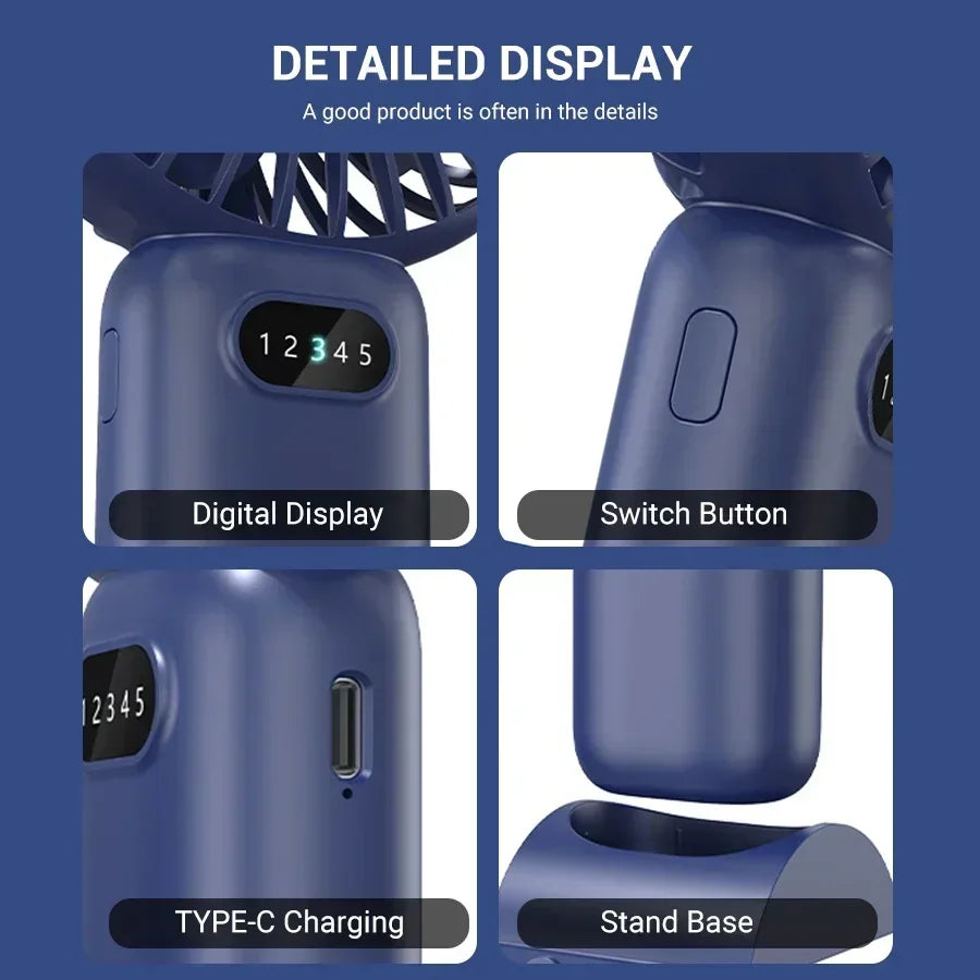 Rechargeable Mini Turbo Fan